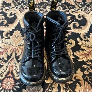 Dr. Martens Black Patent Leather Boots